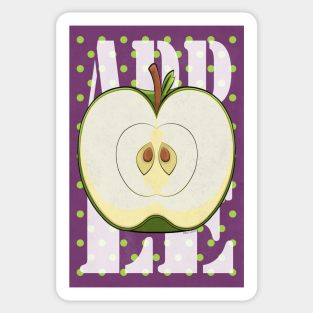 Retro Apple Poster Sticker